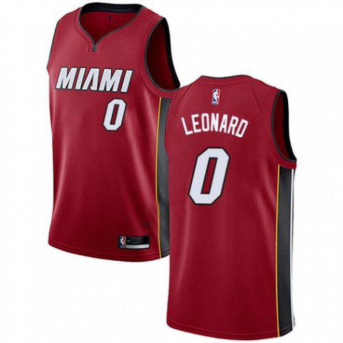 Miami Heat #0 Meyers Leonard Red Womens Swingman Statement Edition Jersey Womens