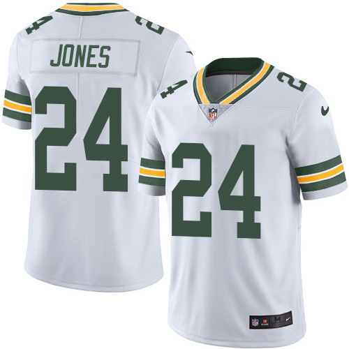 Green Bay Packers #24 Josh Jones White Men's Stitched Vapor Untouchable Limited Jersey Men's