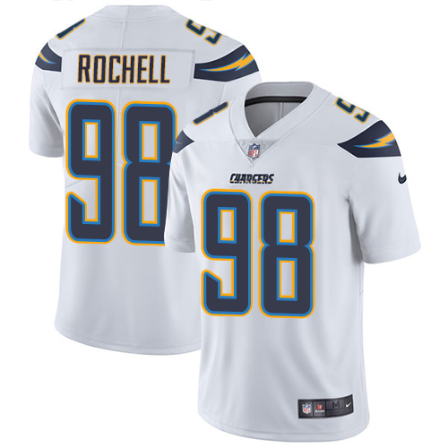 Los Angeles Chargers #98 Isaac Rochell White Men's Stitched Vapor Untouchable Limited Jersey Men's