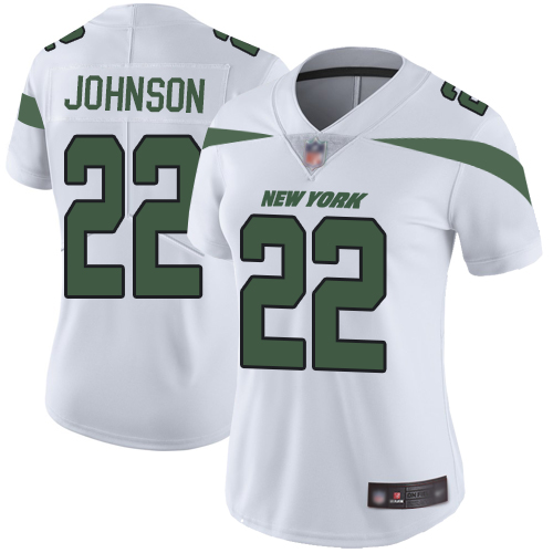 New York Jets #22 Trumaine Johnson White Women's Stitched Vapor Untouchable Limited Jersey Womens