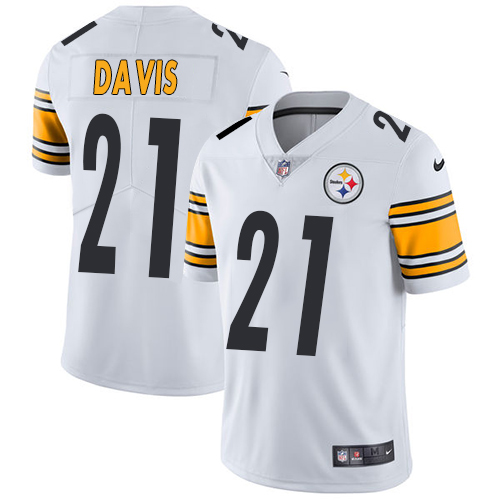 Pittsburgh Steelers #21 Sean Davis White Men's Stitched Vapor Untouchable Limited Jersey Men's