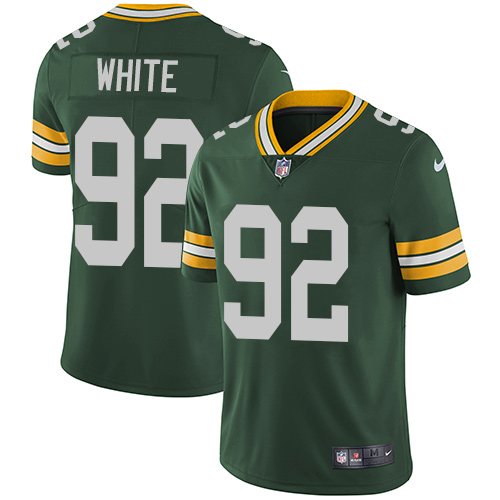 Packers #92 Reggie White Green Team Color Men's Stitched Vapor Untouchable Limited Jersey