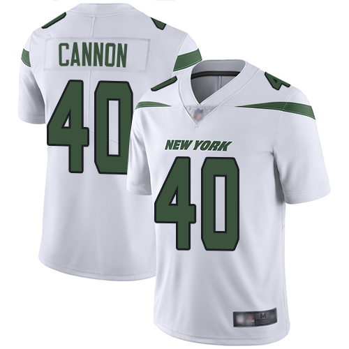 New York Jets #40 Trenton Cannon White Men's Stitched Vapor Untouchable Limited Jersey Men's