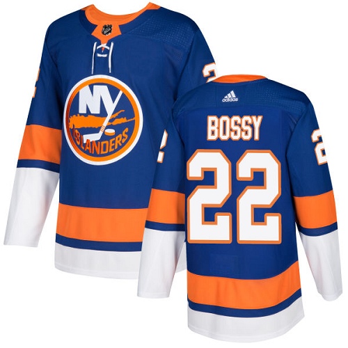 Adidas New York Islanders #22 Mike Bossy Royal Blue Home Authentic Stitched Jersey Men's