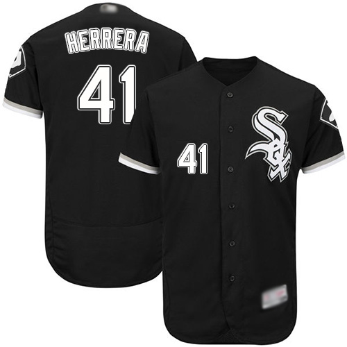 Chicago White Sox #41 Kelvin Herrera Black Flexbase Authentic Collection Stitched Jersey Men's