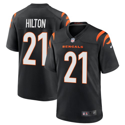 Cincinnati Cincinnati Bengals #21 Mike Hilton Black Alternate Game Jersey Men's