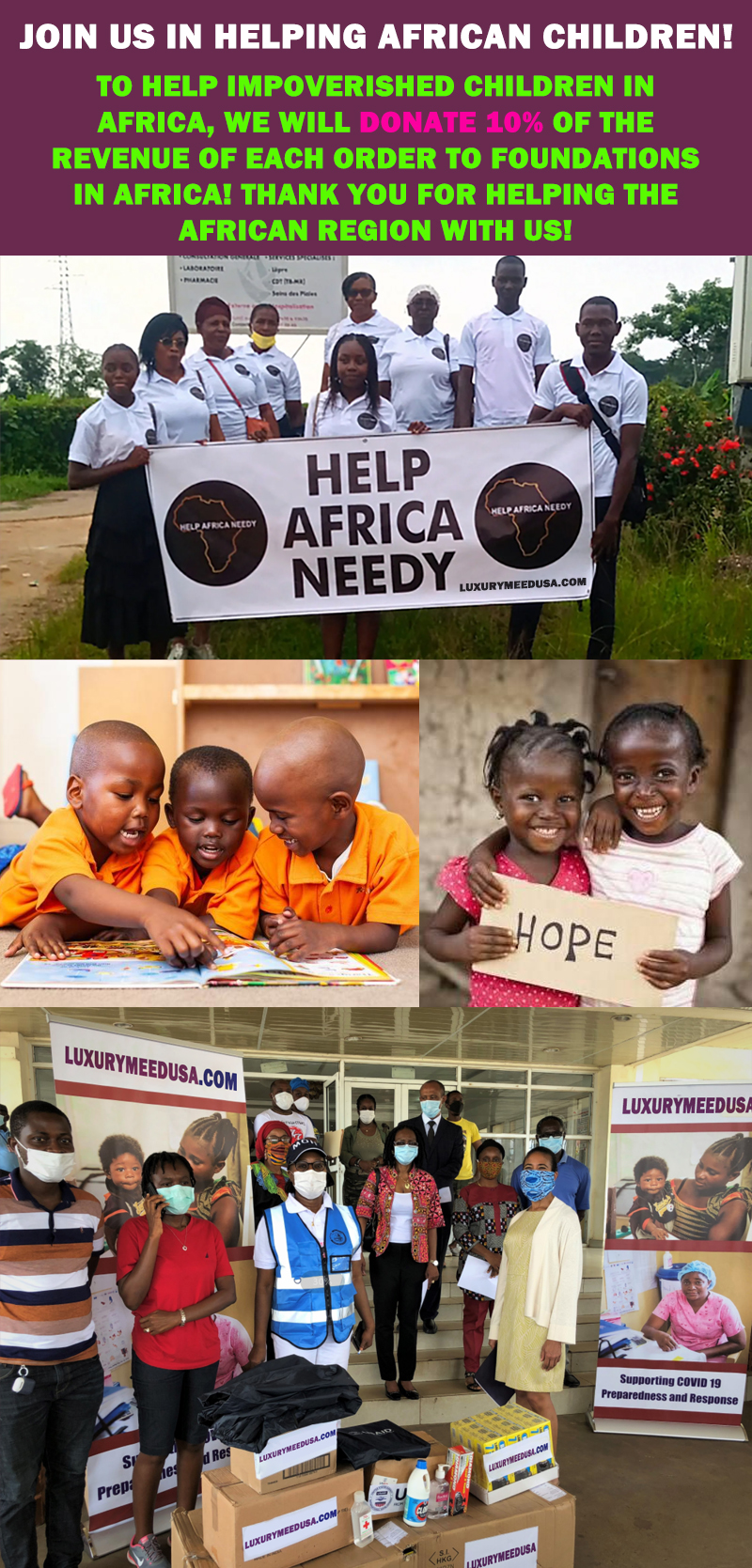 Aid Africa Charity Project