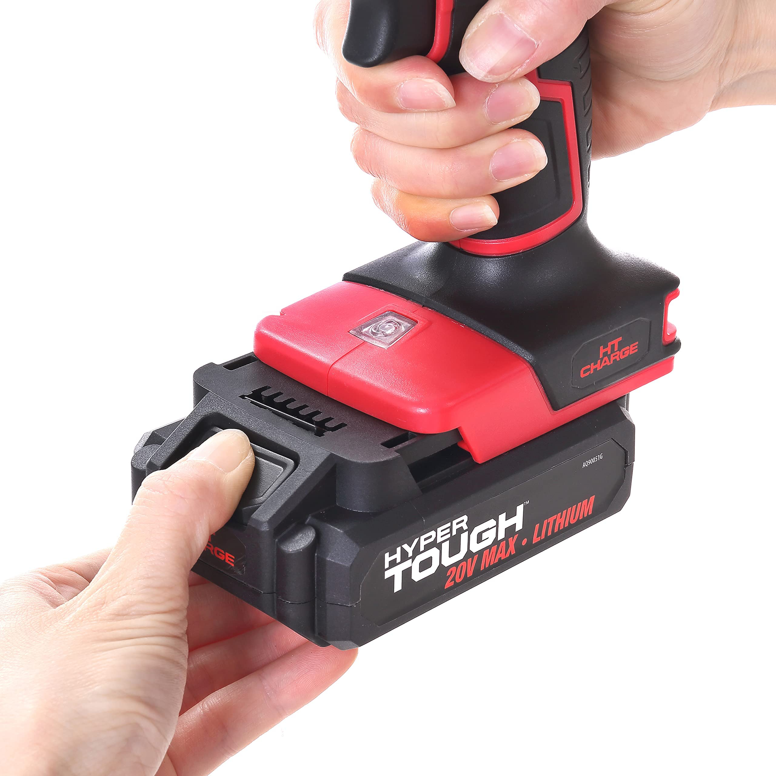 testHyper Tough HT Charge 20-Volt 2.0-Amp Lithium-ion Power Tool Battery, AQ90051G