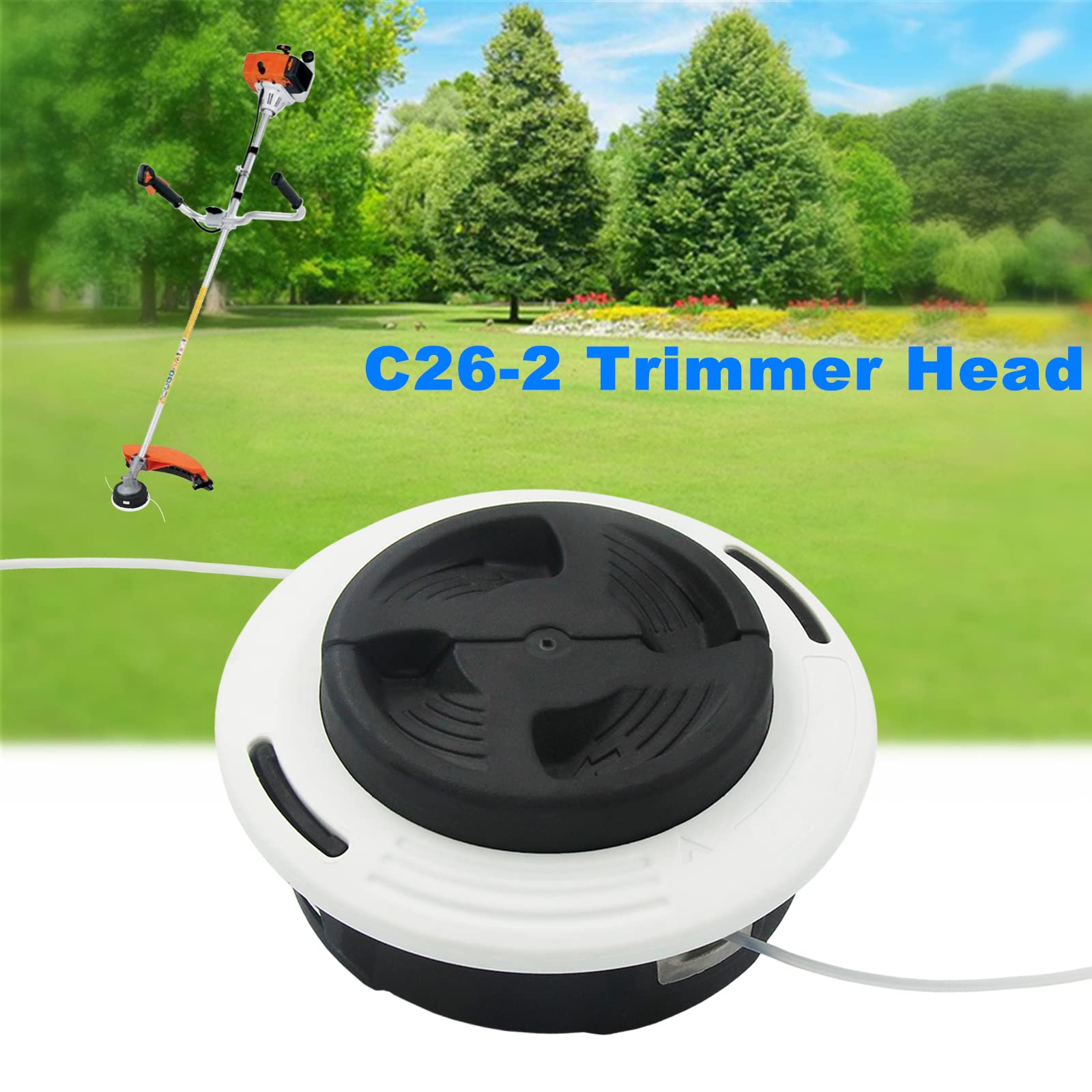testAILEETE C26-2 Dual Line Trimmer Head 4002 710 2169 for Stihl FS55 FS55R FS56 FS56RC FS70 FS70R FS80 FS85 FS90 FS90R FS91 FS94 FS110 FS120 FS130 FS131 FS131R FS240 FS250 Brushucutters