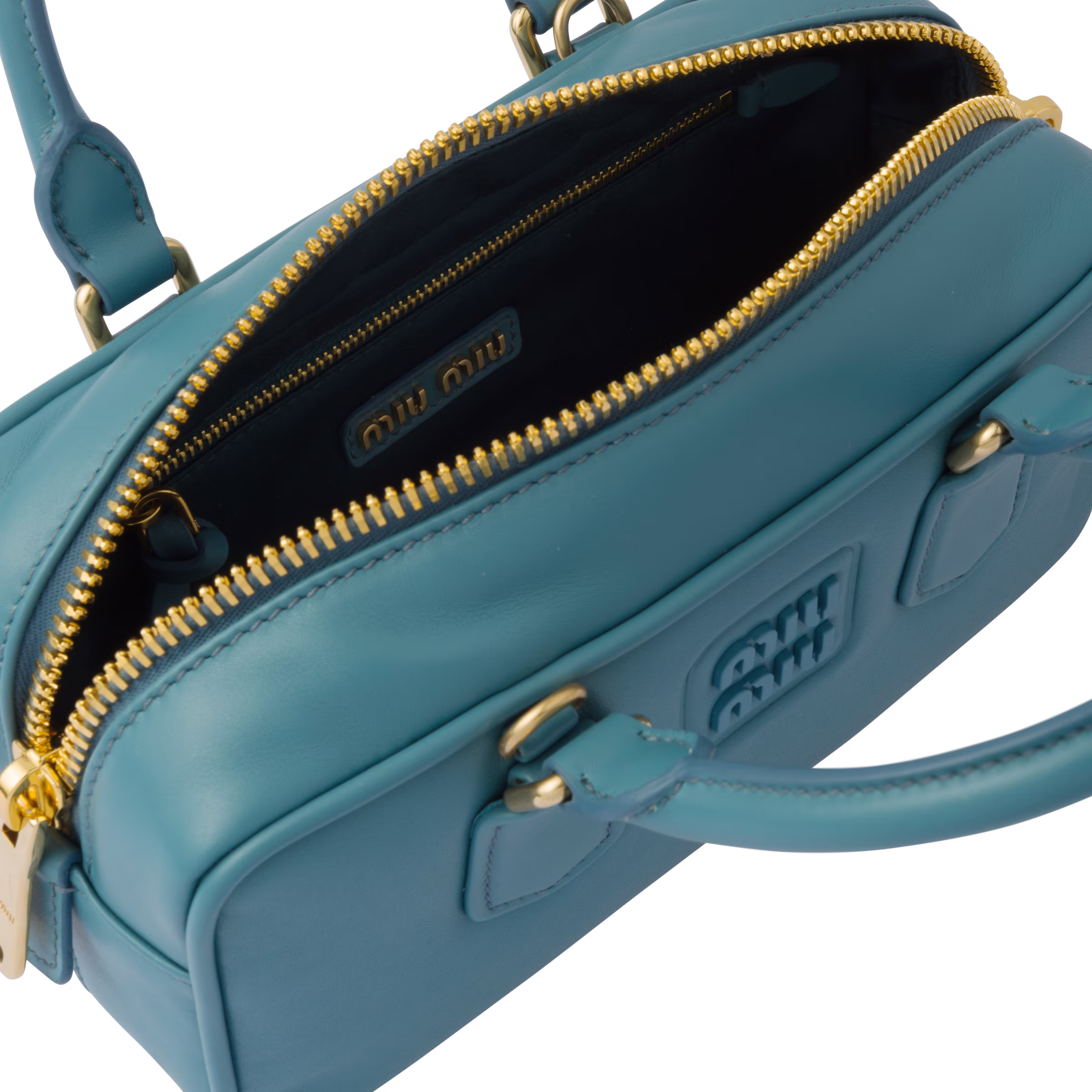 Marina Blue Leather top-handle bag