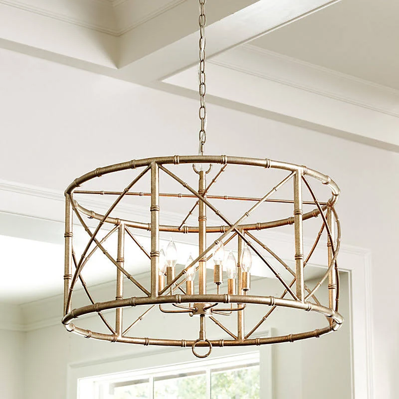 Bamboo 6-Light Chandelier - Ballard Designs
