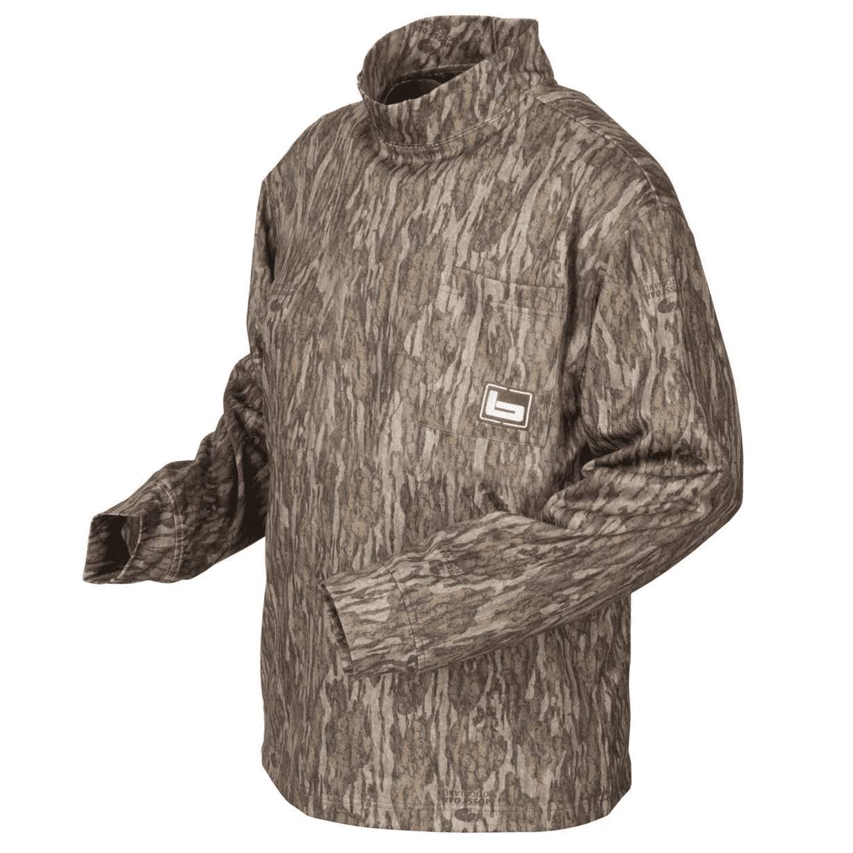 Banded Tec Fleece Mock Neck Shirt - Bottomland Large