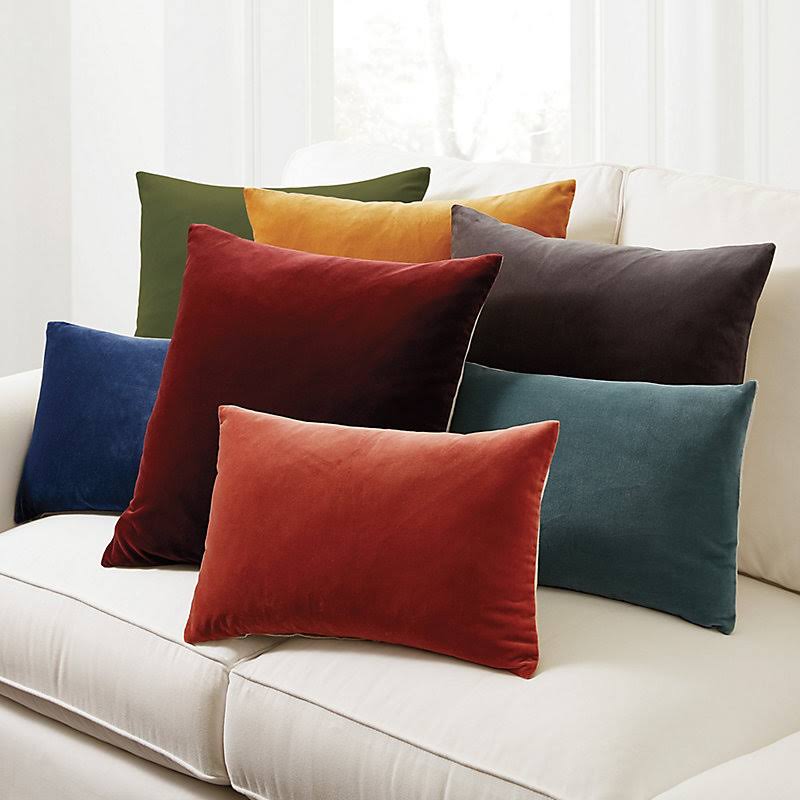 Signature Velvet & Linen Pillow Oasis 20x22 x 20x22 - Ballard Designs