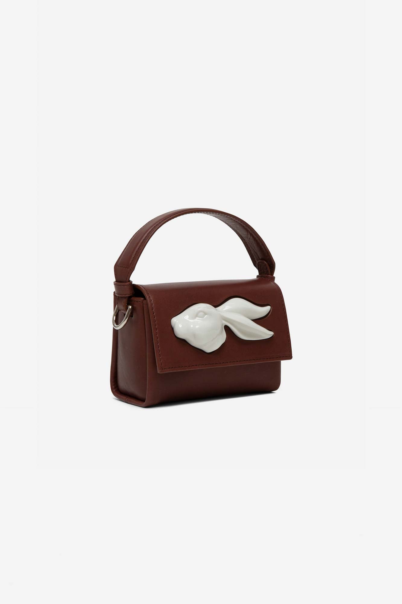 FLAP MINI RABBIT HEAD BAG COCOA