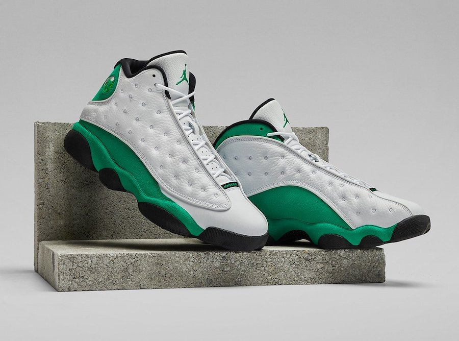 Jordan 13 Retro White Lucky Green