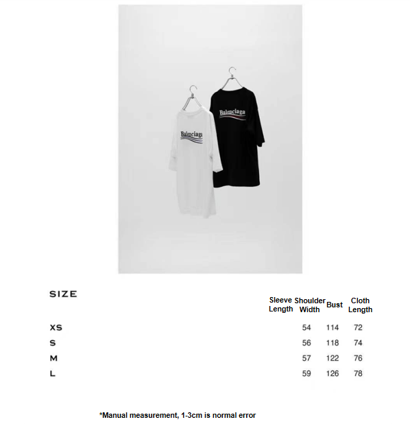 Balenciaga Political Campaign Short Sleeve Black 5.16