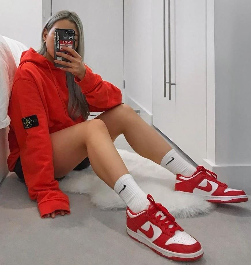 【Clearance】Nike Dunk Low University Red 2020（US7）