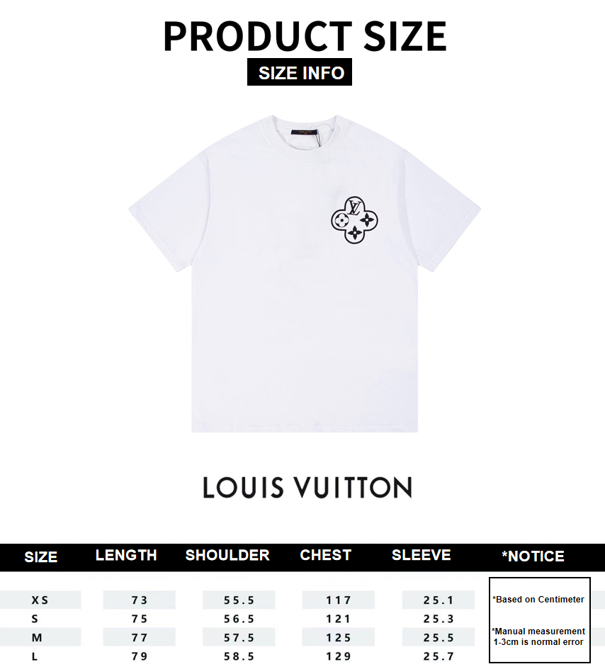 Louis Vuitton Double Sided Logo Print Classic Pattern White 6.14