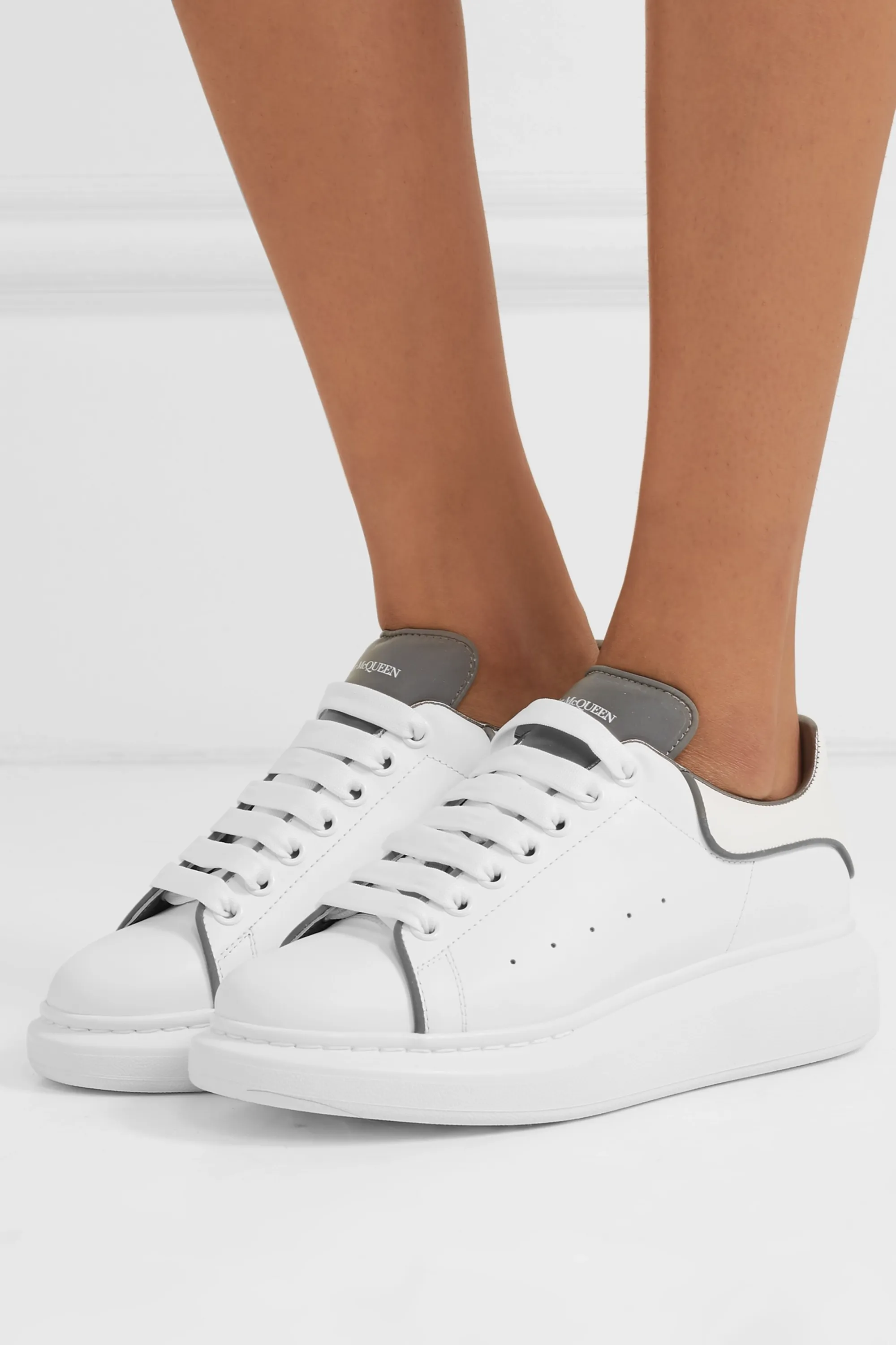 MCQ Sole Sneakers White Grey Line