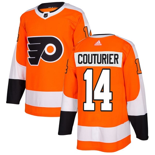 Adidas Philadelphia Flyers #14 Sean Couturier Orange Home Authentic Stitched Youth Jersey Youth