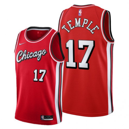 Chicago Chicago Bulls #17 Garrett Temple Womens 2021-22 City Edition Red Jersey Womens