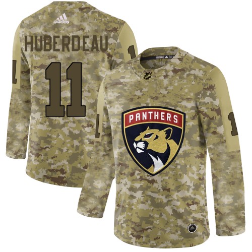 Adidas Florida Panthers #11 Jonathan Huberdeau Camo Authentic Stitched Jersey Men's