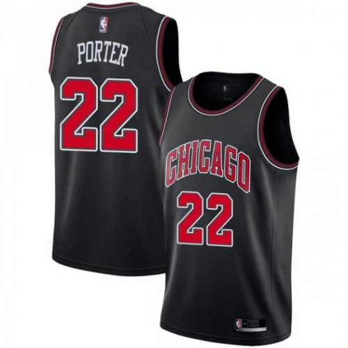 Chicago Bulls #22 Otto Porter Jr Black Youth Swingman City Edition 2018/19 Jersey Youth