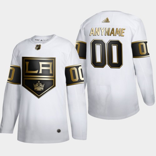 Los Angeles Kings Custom Men's Adidas White Golden Edition Limited Stitched Jersey
