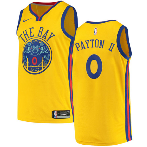 Golden State Warriors #0 Gary Payton II Gold Youth Swingman City Edition Jersey Youth