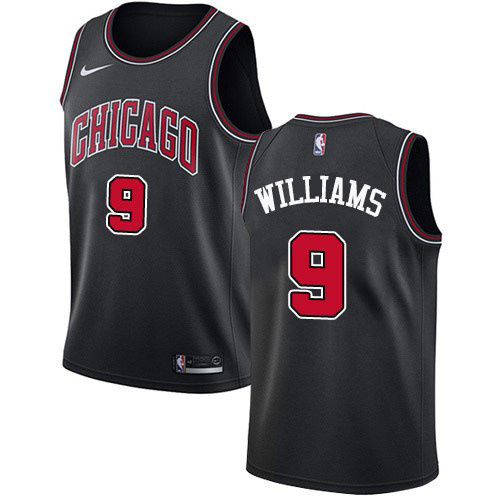 Chicago Bulls #9 Patrick Williams Black Swingman Statement Edition Jersey Mens