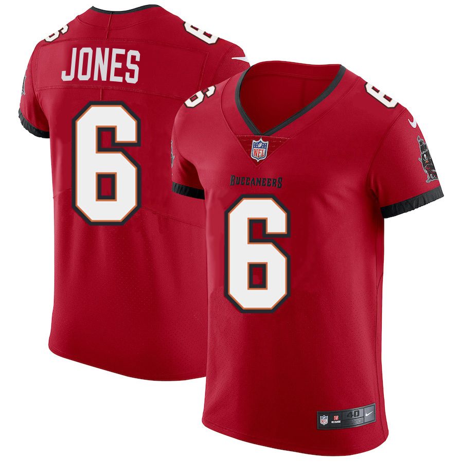 Tampa Bay Buccaneers #6 Julio Jones Men's Red Vapor Elite Jersey