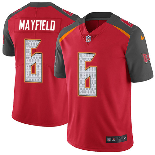 Buccaneers #6 Baker Mayfield Red Team Color Men's Stitched Vapor Untouchable Limited Jersey