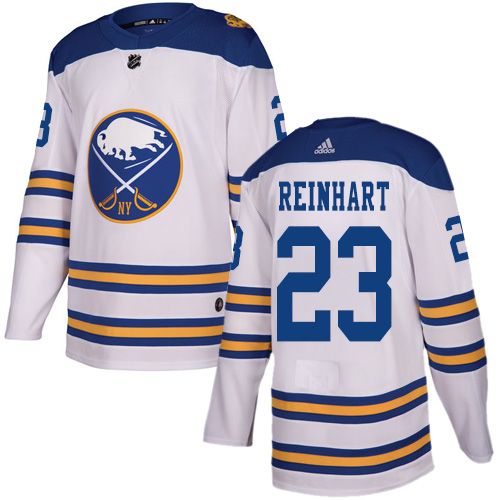 Adidas Buffalo Sabres #23 Sam Reinhart White Authentic 2018 Winter Classic Youth Stitched Jersey Youth