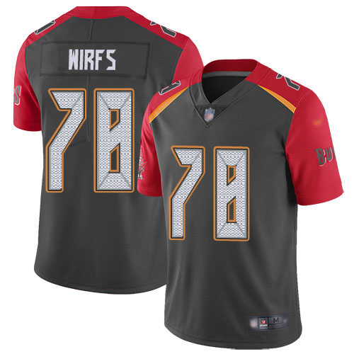 Tampa Bay Buccaneers #78 Tristan Wirfs Gray Men's Stitched Limited Inverted Legend Jersey Men's