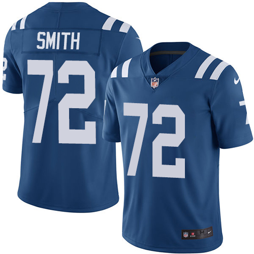 Indianapolis Colts #72 Braden Smith Royal Blue Team Color Men's Stitched Vapor Untouchable Limited Jersey Men's