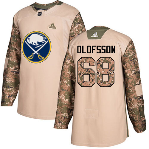 Adidas Buffalo Sabres #68 Victor Olofsson Camo Authentic 2017 Veterans Day Stitched Youth Jersey Youth