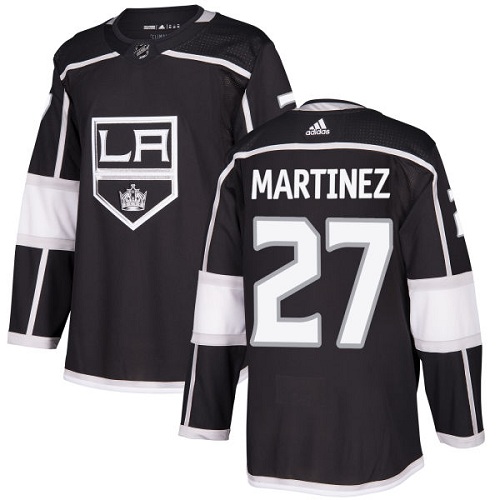 Adidas Los Angeles Kings #27 Alec Martinez Black Home Authentic Stitched Jersey Men's