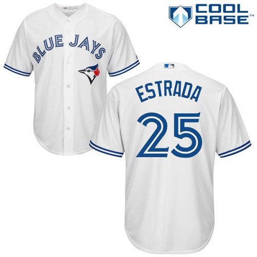 Toronto Blue Jays #25 Marco Estrada White Cool Base Stitched Youth Jersey Youth