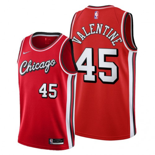 Chicago Chicago Bulls #45 Denzel Valentine Youth 2021-22 City Edition Red Jersey Youth