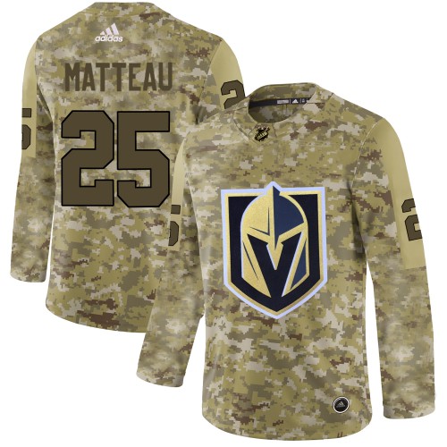 Adidas Golden Vegas Golden Knights #25 Stefan Matteau Camo Authentic Stitched Jersey Men's