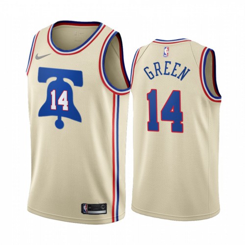 Philadelphia Philadelphia 76ers #14 Danny Green Cream Youth Swingman 2020-21 Earned Edition Jersey Youth