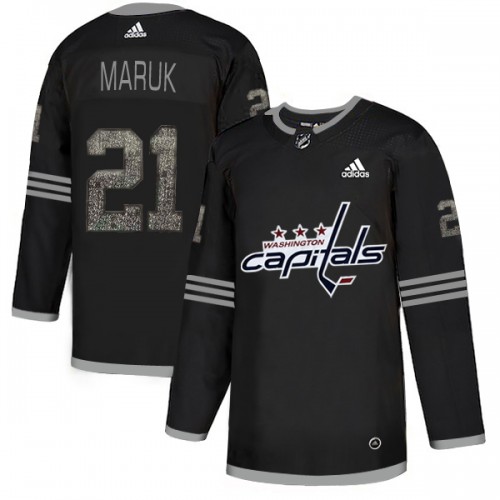Adidas Washington Capitals #21 Dennis Maruk Black_1 Authentic Classic Stitched Jersey Men's