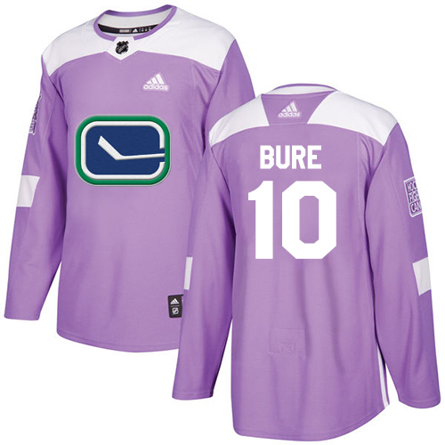 Adidas Vancouver Canucks #10 Pavel Bure Purple Authentic Fights Cancer Youth Stitched Jersey Youth