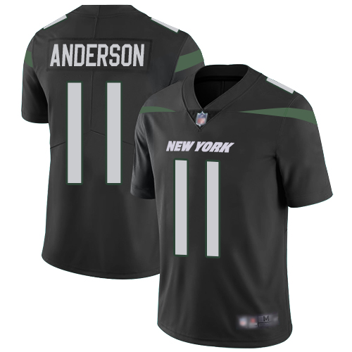 New York Jets #11 Robby Anderson Black Alternate Men's Stitched Vapor Untouchable Limited Jersey Men's