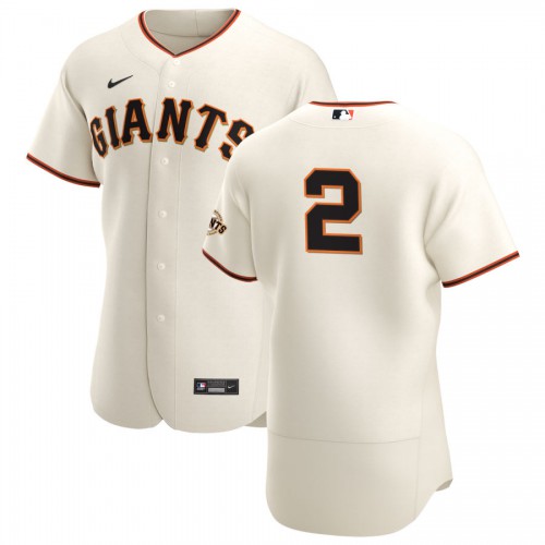 San Francisco San Francisco Giants #2 Daniel Robertson Men's Cream Home 2020 Authentic Player Jersey Men's