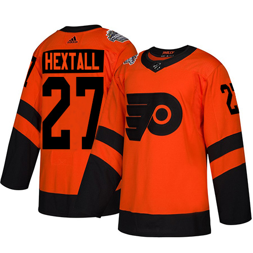 Adidas Philadelphia Flyers #27 Ron Hextall Orange Authentic 2019 Stadium Series Stitched Youth Jersey Youth