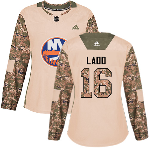 Adidas New York Islanders #16 Andrew Ladd Camo Authentic 2017 Veterans Day Women's Stitched Jersey Womens