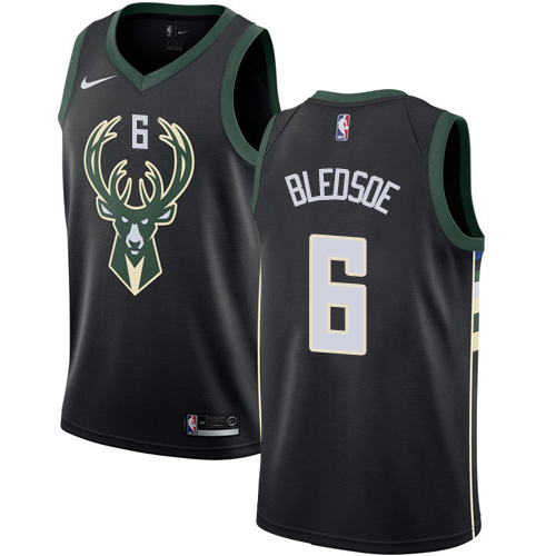 Milwaukee Bucks #6 Eric Bledsoe Black Youth Swingman Statement Edition Jersey Youth
