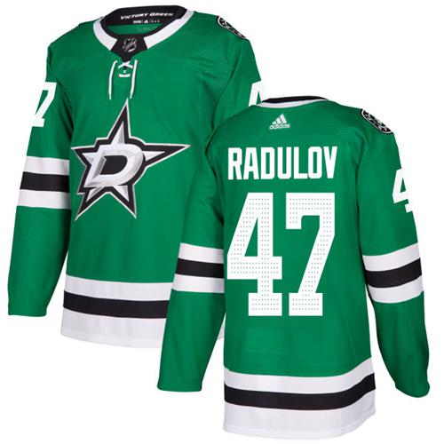 Adidas Dallas Stars #47 Alexander Radulov Green Home Authentic Youth Stitched Jersey Youth