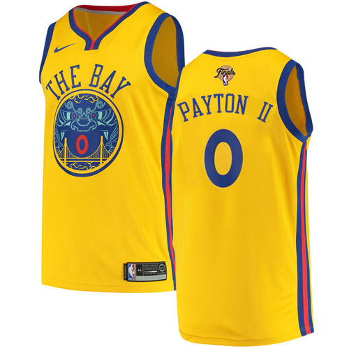 Golden State Warriors #0 Gary Payton II Gold Youth 2022 Finals Swingman City Edition Jersey Youth
